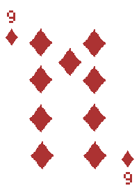 方片 9